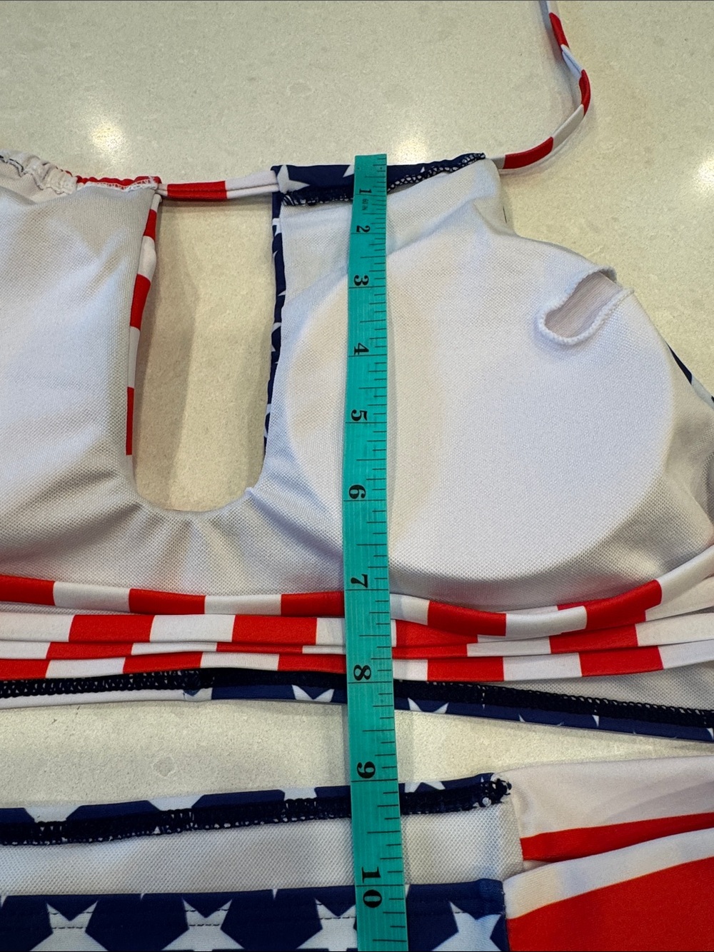 Patriotic Stars & Stripes Women's Bikini Set - Red, White & Blue - Picture 7 of 8